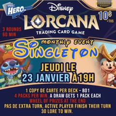 Lorcana - Monthly Singleton – Jeudi le 23 Janvier à 19h